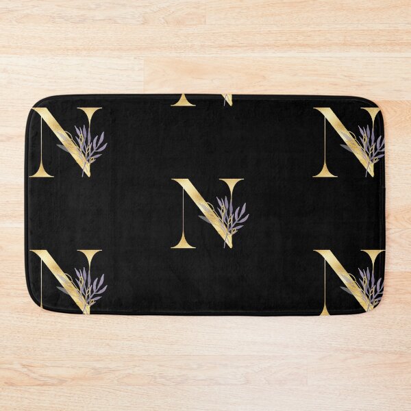 Item preview, Gold Floral Alphabet Letter N designed and sold by Trinket-Trickster.