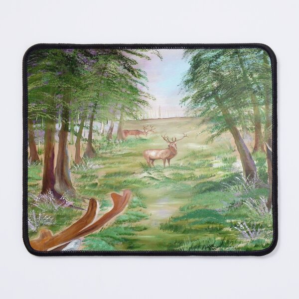 Item preview, Deer in Forest-Girl and Deer designed and sold by DiensDesign.