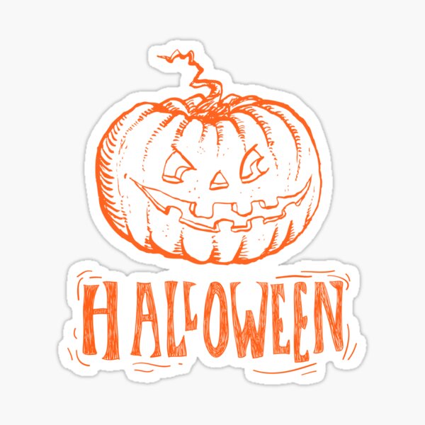 Jack-O-Lantern Halloween Sticker