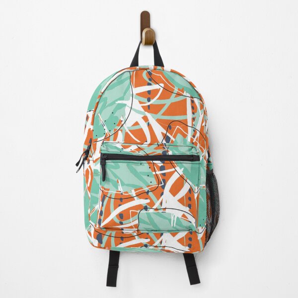 Item preview, Orange and teal abstract designed and sold by thedaydreamingunicorn.