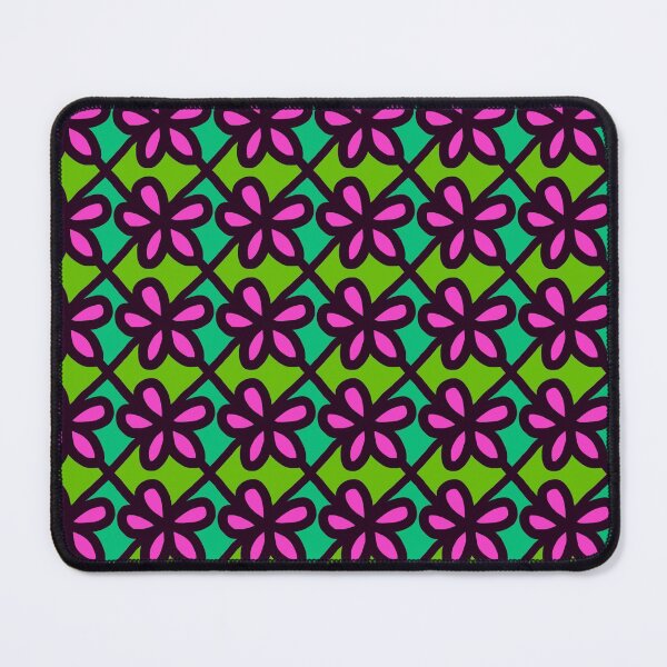 Item preview, Purple flower on green background pattern designed and sold by RafaelLima7.
