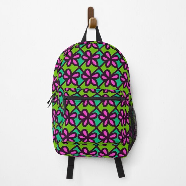 Item preview, Purple flower on green background pattern designed and sold by RafaelLima7.
