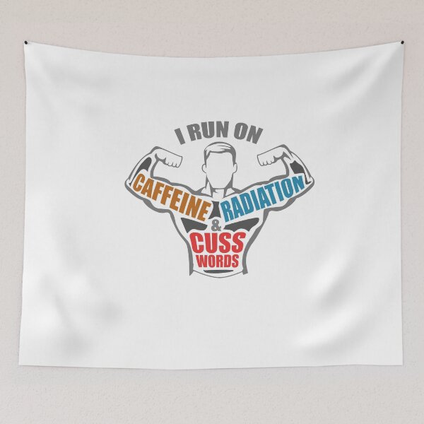 Item preview, I Run Caffeine andRadiation   CT MRI X-Ray Design designed and sold by sebastian3210.