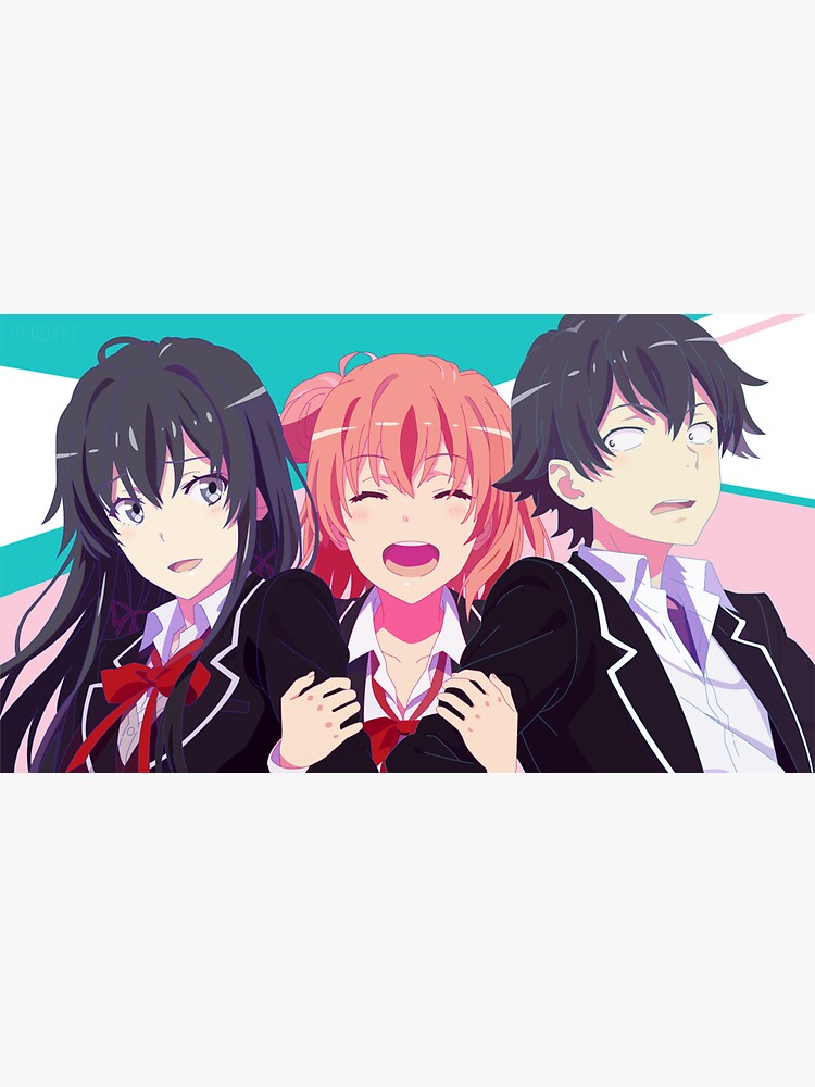 "Anime Art Oregairu" Sticker for Sale by AnimeTienda | Redbubble
