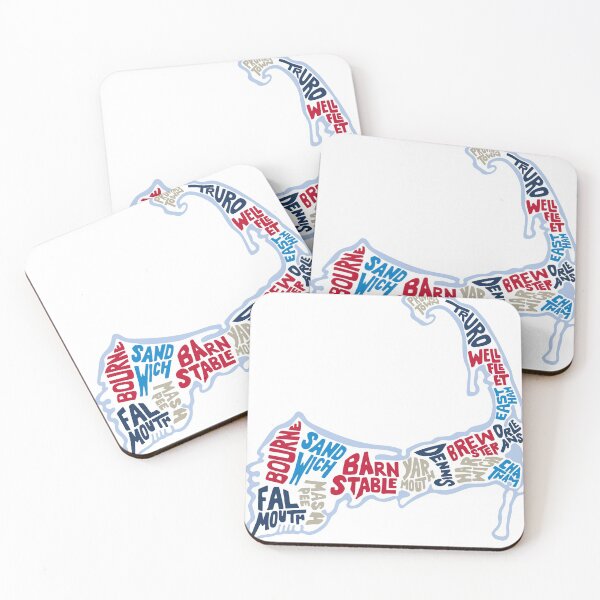 Item preview, Cape Cod map of towns designed and sold by EKE Designs.