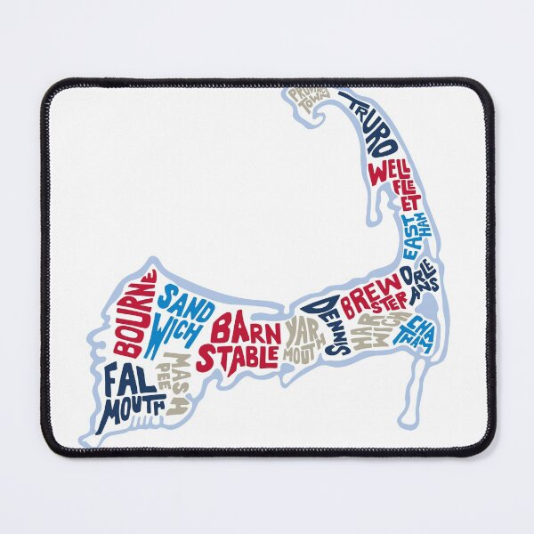 Item preview, Cape Cod map of towns designed and sold by EKE Designs.