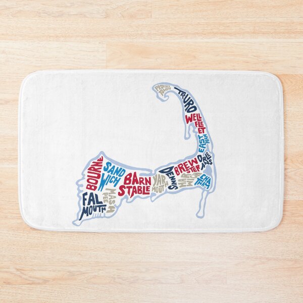 Item preview, Cape Cod map of towns designed and sold by EKE Designs.