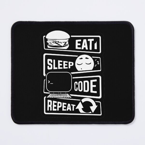 Item preview, Eat Sleep Code Repeat designed and sold by designdroplet.