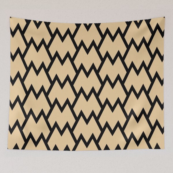 Item preview, Peach and Black Tessellation Line Pattern 18 Pairs Sherwin Williams 2022 Popular Color Peace Yellow SW 2857 - Colour Trends- Shade - Hue designed and sold by ColorOfTheYears.