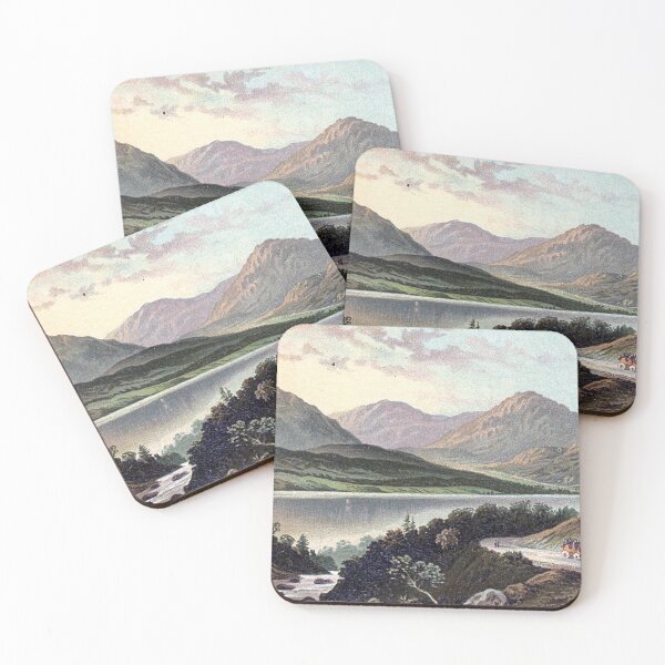 Item preview, Vintage Illustration of Loch Lomond from the road to Stronaclacher designed and sold by yourscotland.