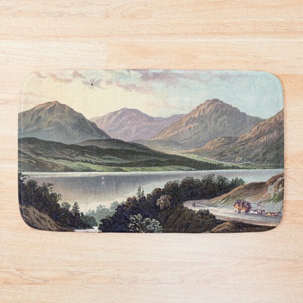 Item preview, Vintage Illustration of Loch Lomond from the road to Stronaclacher designed and sold by yourscotland.