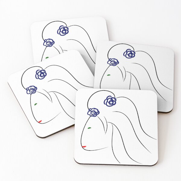 Item preview, Minimal woman with flowers designed and sold by M Minerrale.