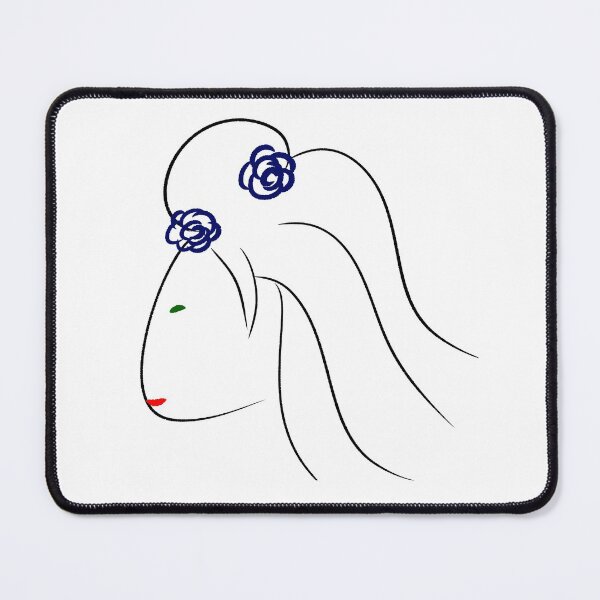 Item preview, Minimal woman with flowers designed and sold by M Minerrale.