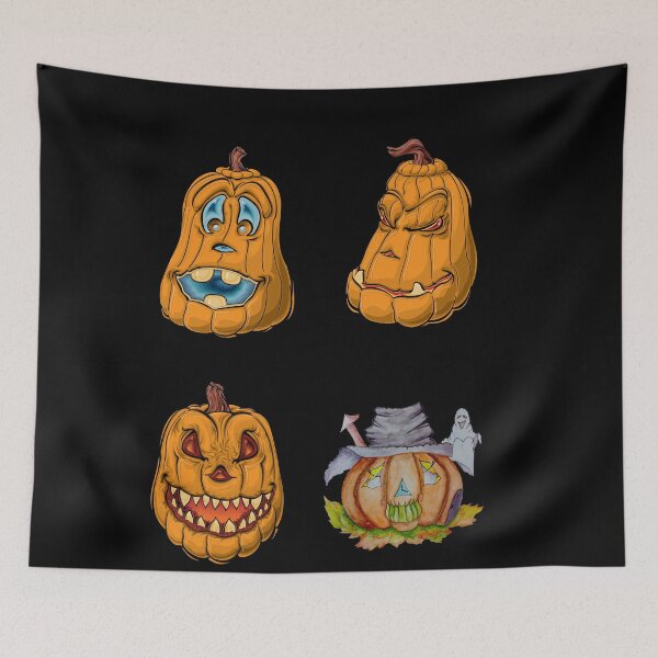 Item preview, Happy Halloween Scary Pumpkins Jack-O-Lantern designed and sold by KeysTreasures.