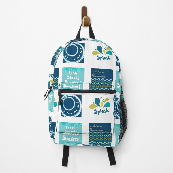 Item preview, Swimming lovers sticker pack ready steady swim, splash, waves cold water dip designed and sold by Wildflow Creations.