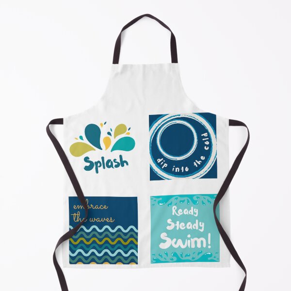 Item preview, Swimming lovers sticker pack ready steady swim, splash, waves cold water dip designed and sold by Wildflow Creations.