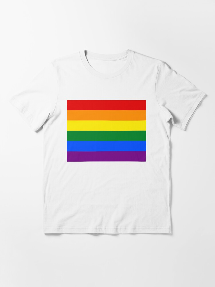 Large Gay Pride Rainbow Equality And Freedom Flag T Shirt By