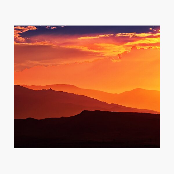Item preview, sunset mountains designed and sold by Ukiyo Sumi.