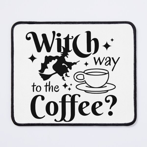 Item preview, Witch Way to the Coffee? | Halloween Witch Pun | Gift for Coffee Lovers designed and sold by MiaDelelai.