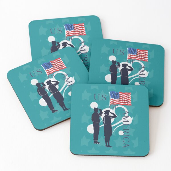 Item preview, Two Soldiers And The American Flag us usa pride    designed and sold by MadBullClub.