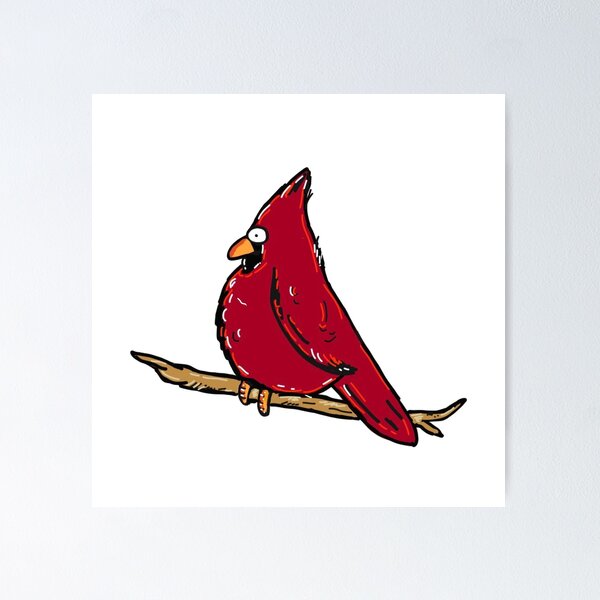 Cartoon Cardinal Posters for Sale