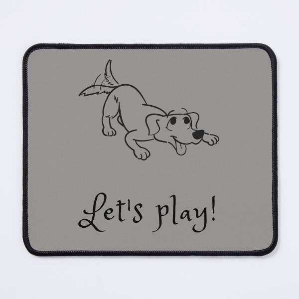 Item preview, Let's play (dog play bow) designed and sold by kookycomet.
