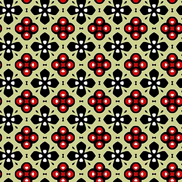 Artwork thumbnail, Abstract flowers pattern by RafaelLima7