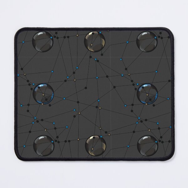 Item preview, Transparent balls with lines in black a seamless pattern designed and sold by Nata-V.