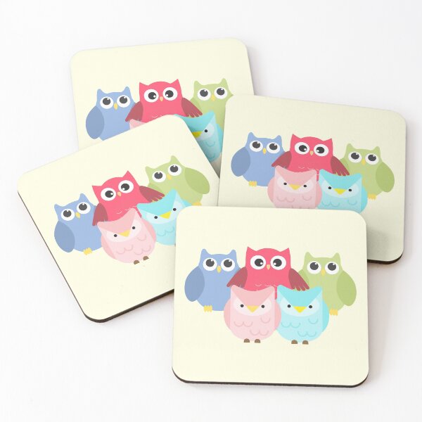 Item preview, Group of Hooting Owls You Are Owl Invited Greeting Cards Birthday Card Invitations  designed and sold by Orchyd.