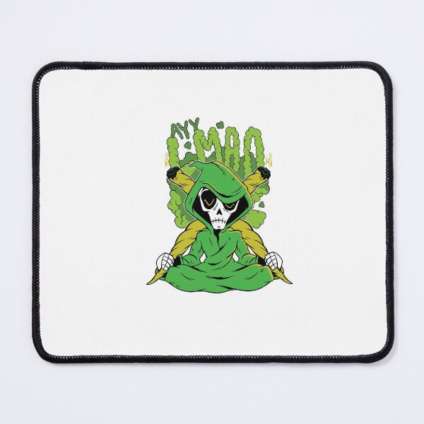 Item preview, Grim Reefer  Skeleton Smoking Marijuana halloween designed and sold by TRIBExSPACE.