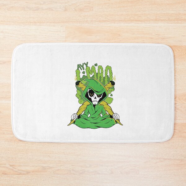 Item preview, Grim Reefer  Skeleton Smoking Marijuana halloween designed and sold by TRIBExSPACE.