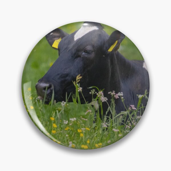 Item preview, Contented Dolomite Cow in Wildflowers designed and sold by nbrandsberg.