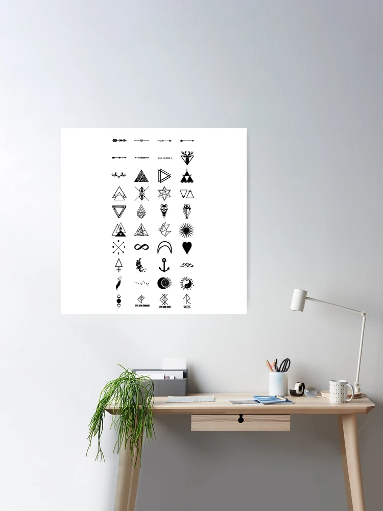 Black and White Sticker Pack Poster for Sale by Lil-Salt