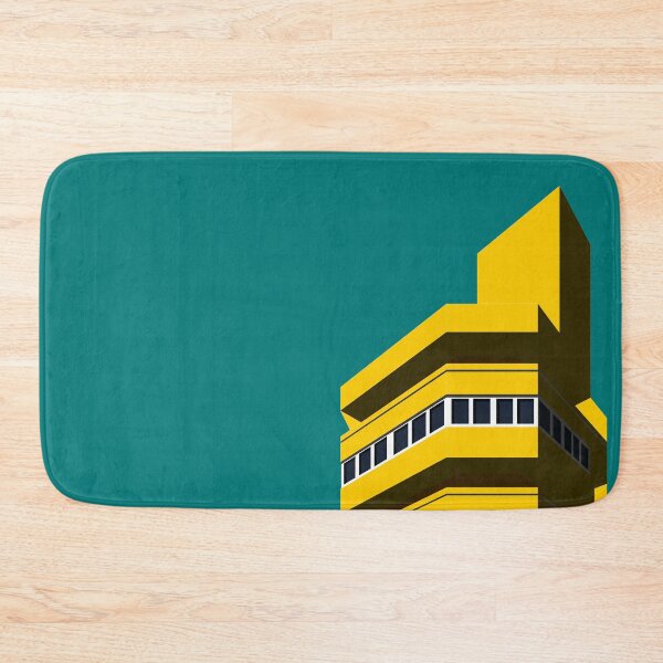 Item preview, Wyndham Court, UK Print, Brutalist, Brutalism, Architecture, Yellow Print, Blue Print designed and sold by sketchingarchi.