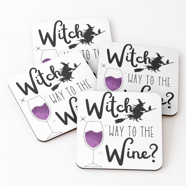 Item preview, Witch Way to the Wine Bubbly Gift for Wine Drinkers | Halloween Witch designed and sold by MiaDelelai.