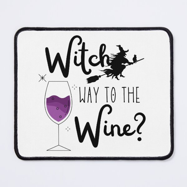 Item preview, Witch Way to the Wine Bubbly Gift for Wine Drinkers | Halloween Witch designed and sold by MiaDelelai.