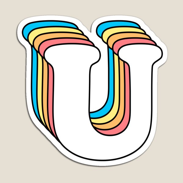 Item preview, Letter U designed and sold by OkihanaShop.