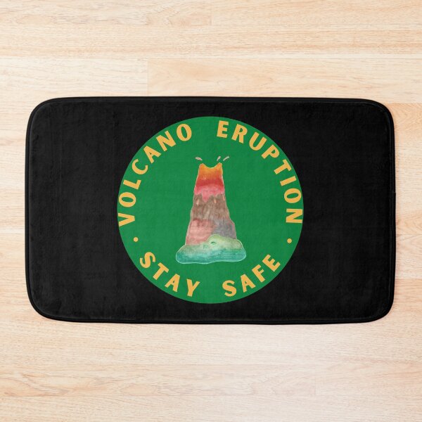 Item preview, Volcano Eruption Stay Safe, Hand Drawn Volcano designed and sold by H3designs.