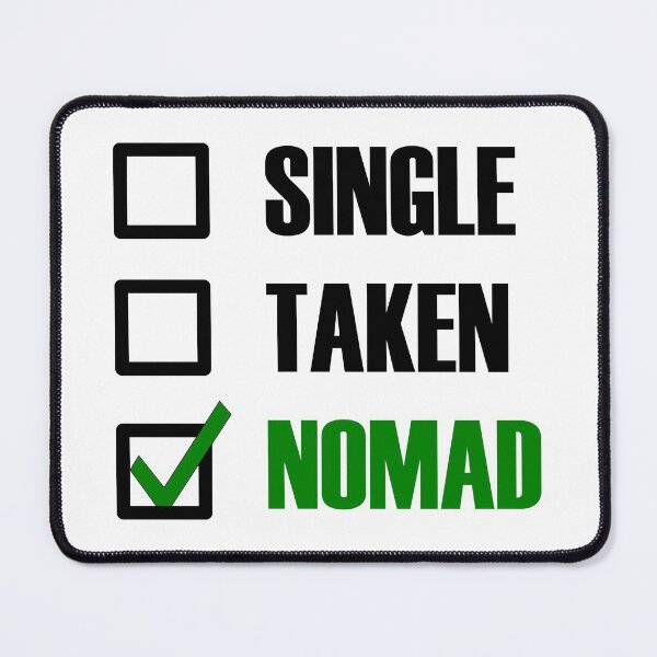 Item preview, Funny Essentials: Single Taken Nomad Green tick check box - Sleek black and green typography design designed and sold by Deegital18.