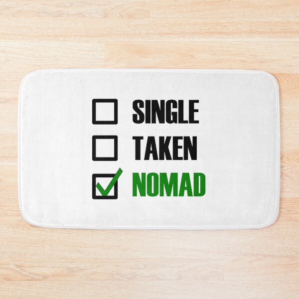 Item preview, Funny Essentials: Single Taken Nomad Green tick check box - Sleek black and green typography design designed and sold by Deegital18.