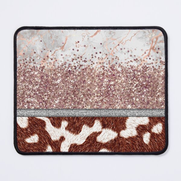 Item preview, Western Cowhide Pink Cowgirl Glitter Sublimation Style Graphic designed and sold by ElishaKayne.