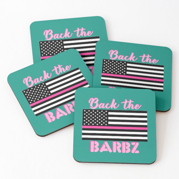 Item preview, Back the Barbz on pink_AMERICA FLAG   designed and sold by Andonicka.