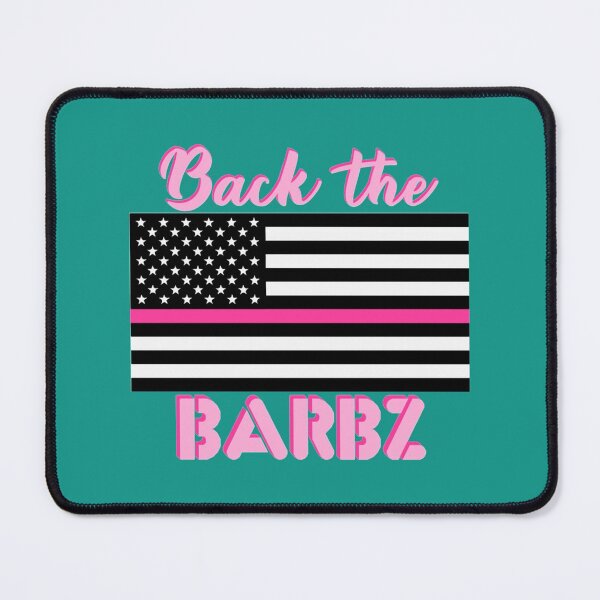 Item preview, Back the Barbz on pink_AMERICA FLAG   designed and sold by Andonicka.