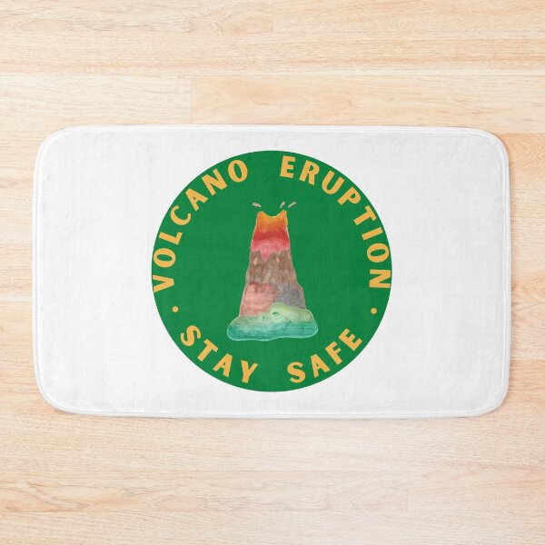 Item preview, Volcano Eruption Stay Safe, Hand Drawn Volcano designed and sold by H3designs.