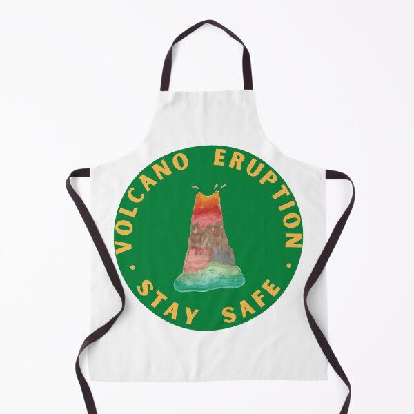 Item preview, Volcano Eruption Stay Safe, Hand Drawn Volcano designed and sold by H3designs.