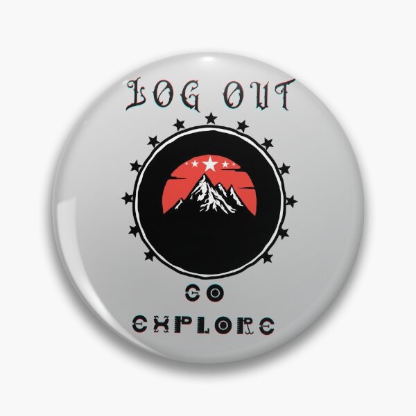 Item preview, Log out go explorer t-shirt,  hiking t-shirt, GIFT adventure, mountain lovers designed and sold by Morinas.