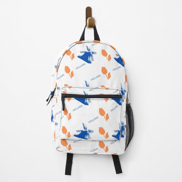 Item preview, Holland windmill and tulip in orange and blue design designed and sold by CreativeFrog.