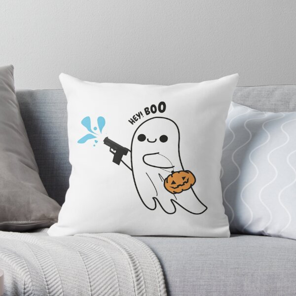 Multicolor Boo Squad Funny Matching Family Design Squad Boo Crew Funny Matching Family Halloween Throw Pillow 16x16 