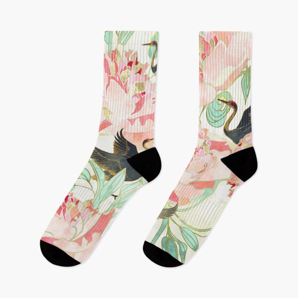 Item preview, Floral Cranes designed and sold by spacefrogdesign.