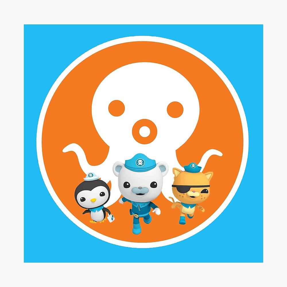 Octonauts And Logo Captain Barnacles Kwazi Kitten And Peso Penguin Poster For Sale By 10slash1 Redbubble